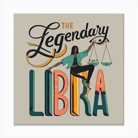 Legendary Libra 1920s Canvas Print