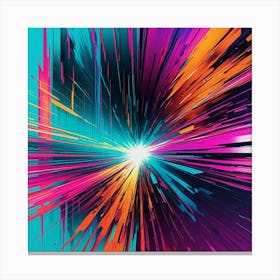 Abstract Burst Canvas Print