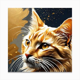 Cat Painting 12 Canvas Print