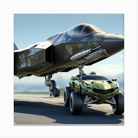 F35 Fighter Jet As A Transformer Canvas Print