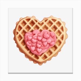 Heart Waffle 3 Canvas Print