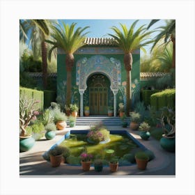 Moroccan Garden Canvas Print