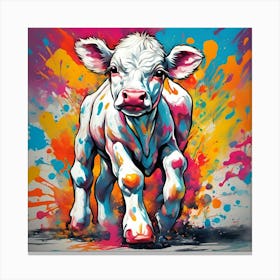 Cow Painting 1 Canvas Print