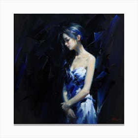 'Blue Dress' Canvas Print