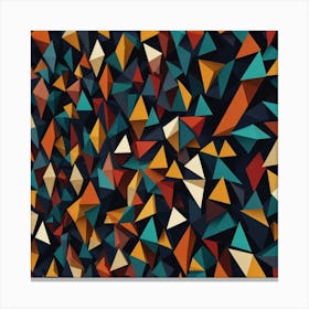 Abstract Triangles 36 Canvas Print