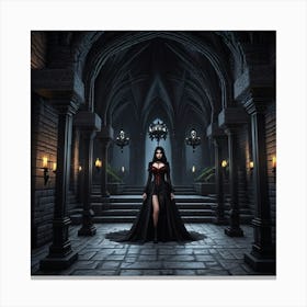 Gothic Woman Canvas Print