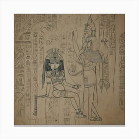 Egyptian Goddess 1 Canvas Print