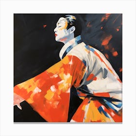 Artjuicebycsaba Close Up Style Minimalist Zen Japanese Noh Thea 71472d03 255c 4175 A4e6 21518bd53f76 Denoised Upscaled X4 Canvas Print