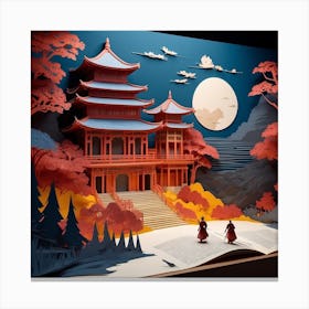Asian Pagoda 1 Canvas Print