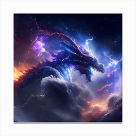 Dragon In The Sky Canvas Print