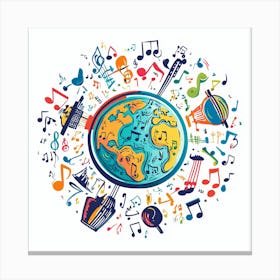 Music The Universal Language 4 Canvas Print