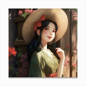 Asian Girl 2 Canvas Print