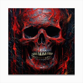 Bloody Skull 2 Canvas Print