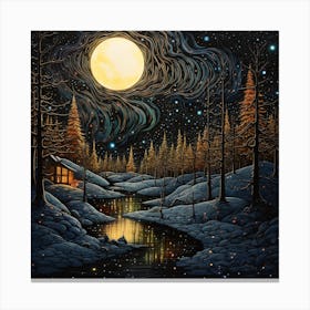 Fairy Winter Landscape 2 Canvas Print