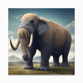 WOLLY MAMONTH Canvas Print