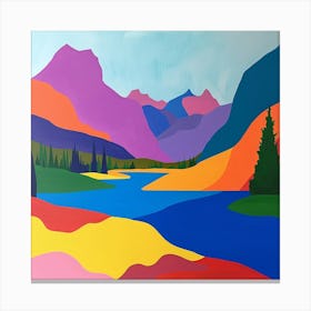 Colourful Abstract Jasper National Park Canada 4 Canvas Print