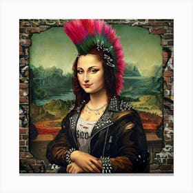 Graffiti & Grit: The Punk Renaissance Mona Lisa Toile