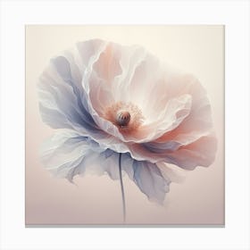 Pastel Poppy Flower Leinwandbild