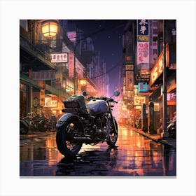 Asian City Night 1 Canvas Print