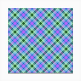 Plaid Fabric 76 Canvas Print