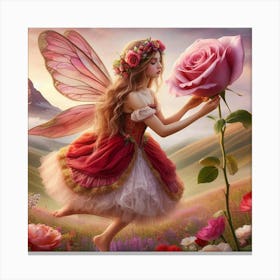 The Love For A Juliet Rose Canvas Print