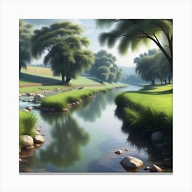 Landscape Painting 165 Canvas Print