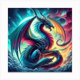 Dragon In The Sky 2 Canvas Print