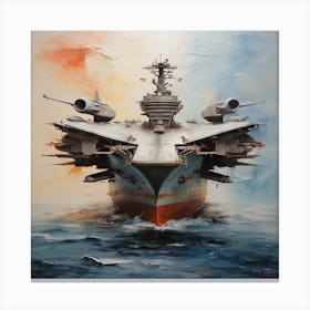 Aircraft carrier Canvas Print
