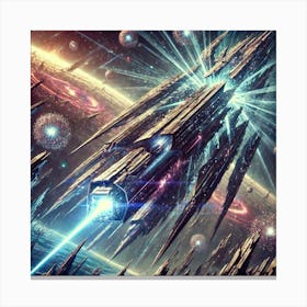 A Depiction Of The Voidbreaker Lance, A Massive Pr Canvas Print