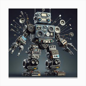 Digital Robot08 Canvas Print