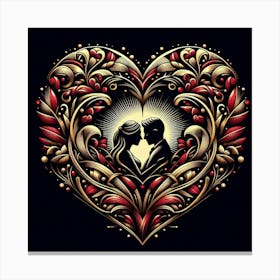 Heart Of Gold Canvas Print