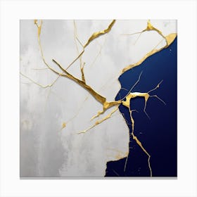 Kintsugi Wall Art - Japanese Wall Art - Kintsugi Painting - Japanese Wall Art Gift - Kintsugi Meaning of Life Canvas Print