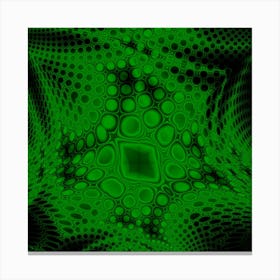 Background Texture Design Geometric Green Black Canvas Print