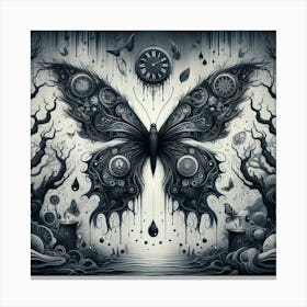 Butterfly In The Forest 10 Canvas Print