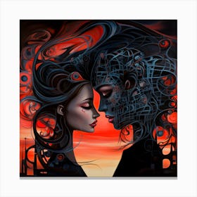 Lovers By Csaba Fikker 87 Canvas Print