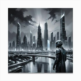 Futuristic Cityscape 36 Canvas Print