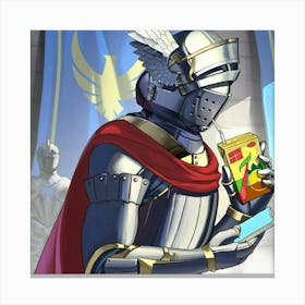 Knight In Armor Canvas Print