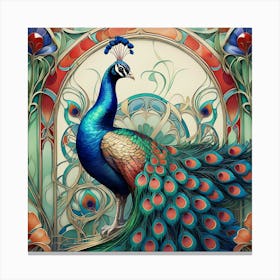 Peacock 48 Canvas Print