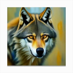 Wolf Painting 1 Canvas Print