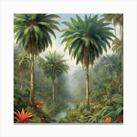 Tropical Jungle 1 Canvas Print