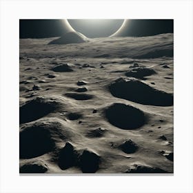 Moon'S Surface 1 Canvas Print