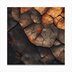 Cracked Stone Canvas Print