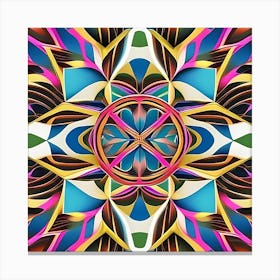 Abstract Psychedelic Design 1 Canvas Print