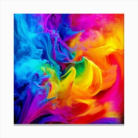 Color Brightness Vibrant Electric Power Gradient Vivid Intense Dynamic Radiant Glowing En (12) Canvas Print