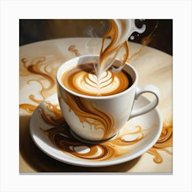 Coffee Latte Canvas Print