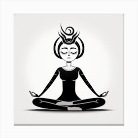 Meditating Woman Canvas Print