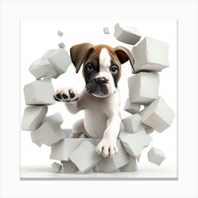 Boxer Puppy Canvas Print