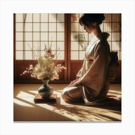 Japanese geisha 2 Canvas Print