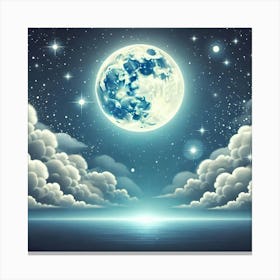 Full Moon In The Sky 35 Canvas Print