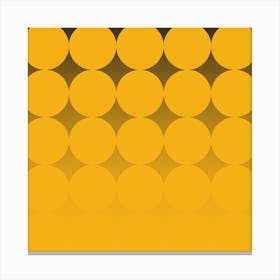 Circling Yellow Square Canvas Print